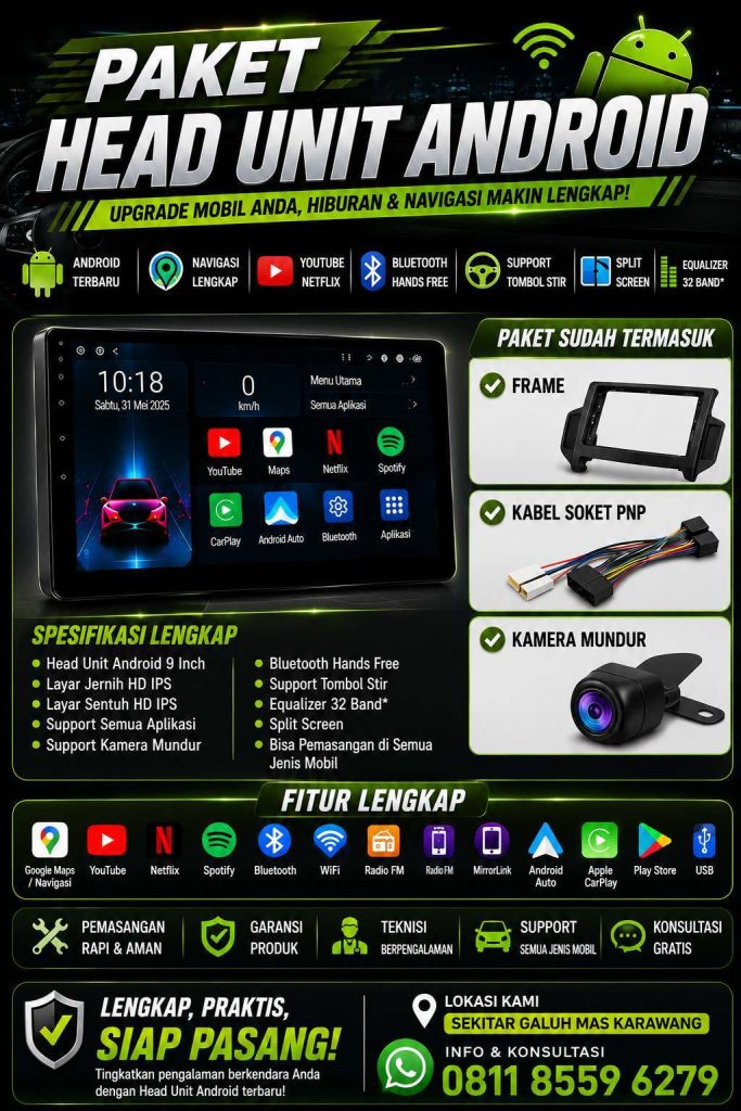 head unit mobil karawang